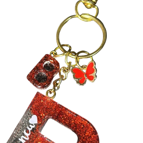 Red Custom Keychain
